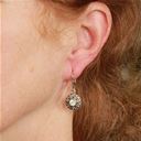 Domed Crystal Earring